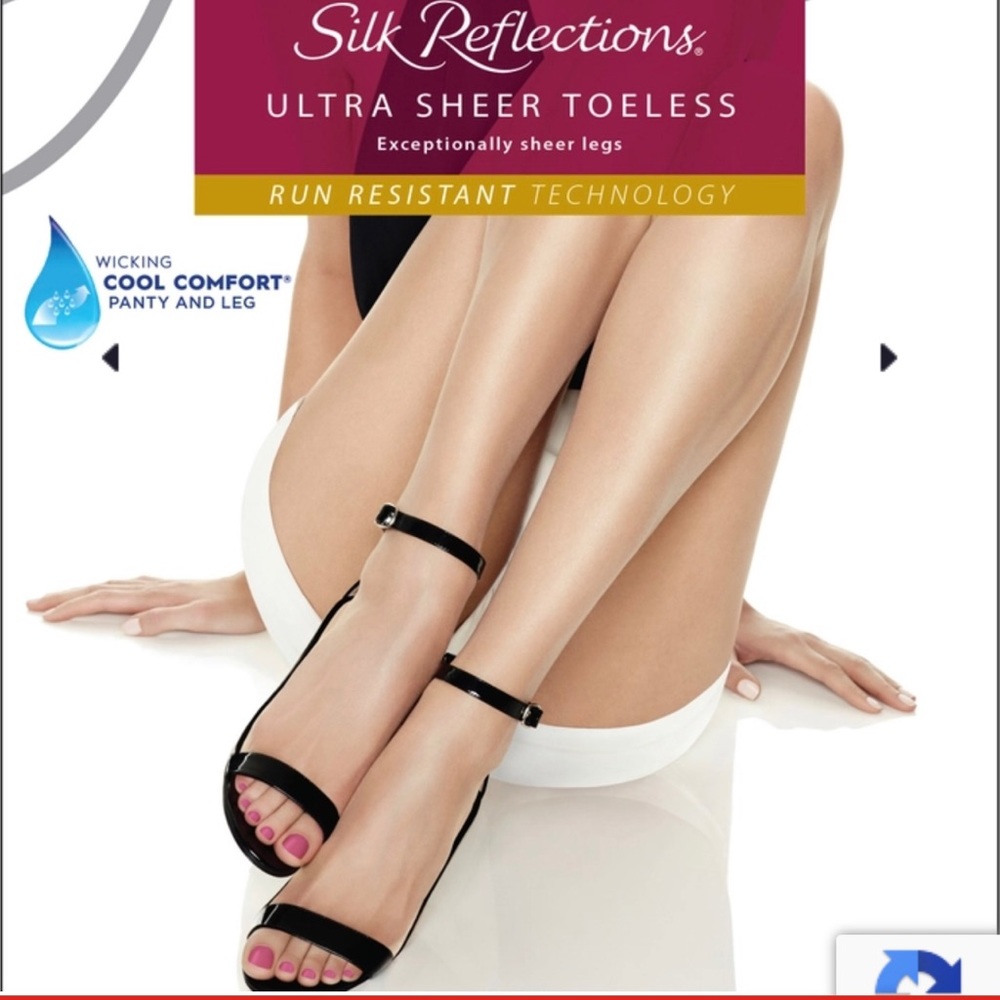 HANES TOELESS PANTYHOSE SIZE CD